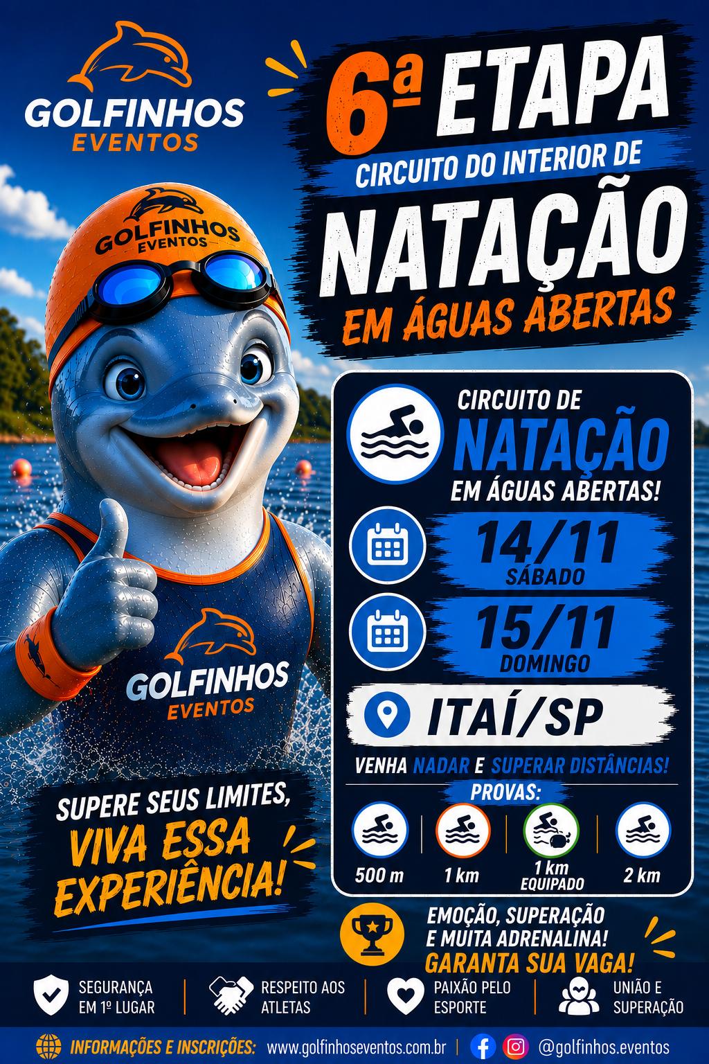 Circuito Paulista do Interior - Natação em águas abertas - Sexta Etapa - Itaí